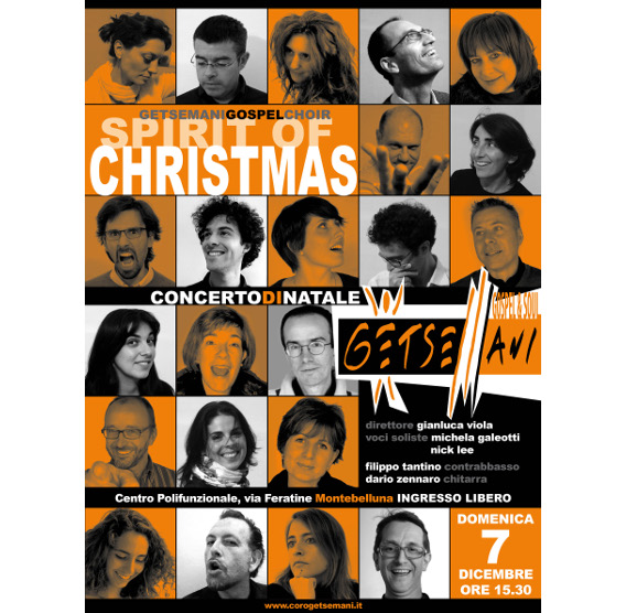 Locandina del concerto a Montebelluna (TV), 7 dicembre 2014